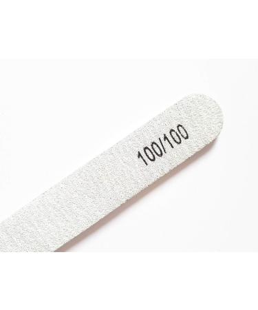 8X Nail Files Zebra Shape Straight Chose GRIT Double Sided Emery Board (GRIT 150/150) - Buy Online on GoSupps.com