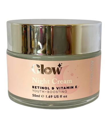 Skin Glow Facial Night Cream with Retinol & Vitamin E 50ml - Youth-Boosting Moisturizer for Overnight Renewal (Night Cream)