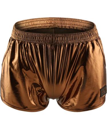 Duohropke Men's Shine Metallic Shorts | Hot Pants & Boxer Trunks for Beach Gym & Sports - Buy Online on GoSupps.com