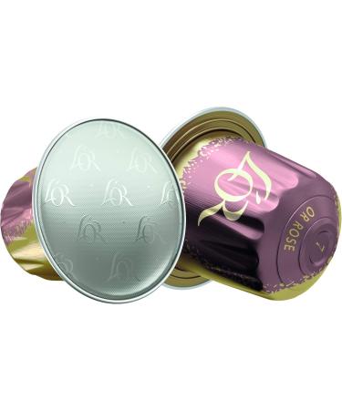  L'OR L'OR Espresso Rose Gold Coffee Intensity 7 - Nespresso - Compatible aluminum coffee capsules - 10 packs of 10 capsules (100 drinks) - Buy Online on GoSupps.com