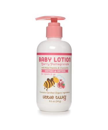 Little Twig Baby Lotion  Natural Plant Derived Formula  Berry Pomegrante  8.5 fl oz