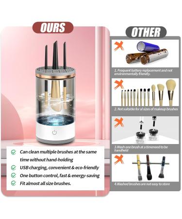 Electric Makeup Brush Cleaner & Dryer | USB Charging - All Size Brush Cleaner & Mat - Buy Online on GoSupps.com