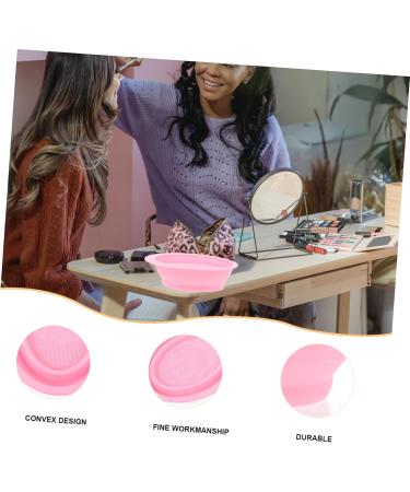 Angoily Cleaning Pad Brush Folding Tool Silicone Scrubbers Silicone Makeup Applicator Makeup Washer Pad Beauty Tool Cleaner Cosmetic Washers Pink Make up Makeup Stick Silica Gel - Buy Online on GoSupps.com