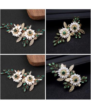 Beavorty Flower Hairpin Women Hair Accessories Wedding Hair Clips Bridal Side Comb Bridal Hair Clips Vintage Hair Clips Girls Hairpin Women Hairpin Tiara Metal Crystal Women's Wedding Clip - Buy Online on GoSupps.com