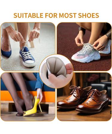 4 Pairs Heel Cushion Pads Mesh Adhesive Heel Grips Inserts for Boots Loose Shoes Too Big Reusable Heel Guards Liners for Women Men Anti Blister Shoe Liners Heel Protectors Improve Shoe Fit Nude - Buy Online on GoSupps.com