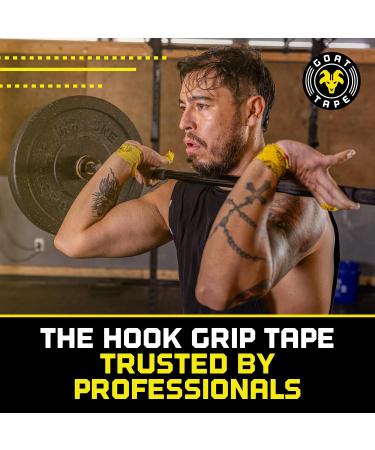 Super Stretchy Thumb Tape - 15ft Hook Grip & WOD Tape for Weightlifting Cross Training & Gym Workouts | Flexible Athletic Finger Wrap - Yellow 4-Pack - Buy Online on GoSupps.com