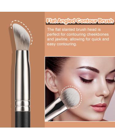 TEOYALL Angled Contour Brush | Synthetic Concealer Brush for Blending Setting & Buffing | Ideal for Liquid Cream & Powder Cosmetics - Buy Online on GoSupps.com