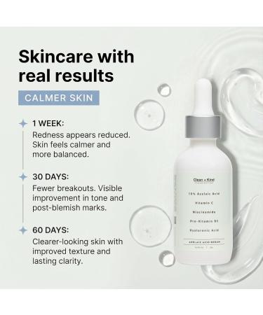 Azelaic Acid Serum with Niacinamide & Vitamin C Brightens Dark Spots Reduces Redness Helps Clear Acne Marks Calms Sensitive Skin Lightweight Facial Serum - Buy Online on GoSupps.com