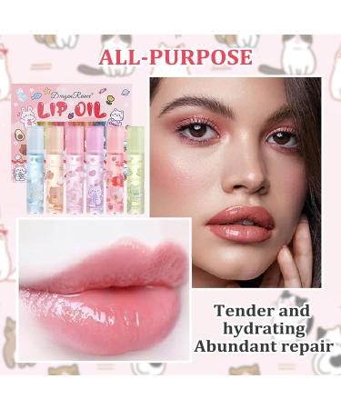 FEXPDL 6PCS Lip Gloss Set Shimmer Lip Gloss Lip Oil Light Lip Gloss Set Cute Lipgloss Sets Kids Non-Stick cup Long Lasting Lip Kit for Women and Girls - Buy Online on GoSupps.com