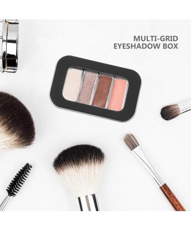 MAGICLULU Organisateur de Palette de Fards Paupi res Magn tique Lot de 4 Bo tes Noires Mates Couvercle Transparent pour Palettes Rechargeables et Maquillage - Buy Online on GoSupps.com