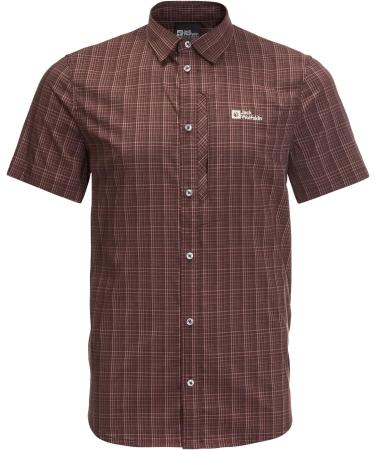 Jack Wolfskin Men's Rays Stretch Vent Shirt - Atacama Red L | International Shipping Available - Buy Online on GoSupps.com
