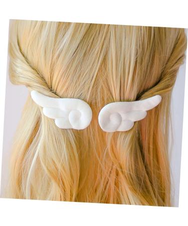 Beavorty 4 Pairs angel wings hairpin Plush Hairpins big hair clips plush wings hair clips Non Slip kawaii makeup kawaii accessories for outfits Metal bride Xie An white Christmas - Buy Online on GoSupps.com