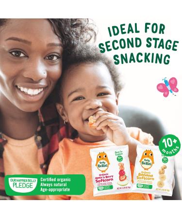 Baby Bellies Organic Softcorn Baby Snack - Banana (Pack of 7, 0.28 oz each) - Buy Online on GoSupps.com