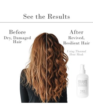 VoC Thermal Protection Haircare Spray | Natural Heat Protectant for Hair | Memory Retention Anti-Frizz Non-Toxic Cruelty-Free Vegan (8.5 oz | 250 ml) - Buy Online on GoSupps.com