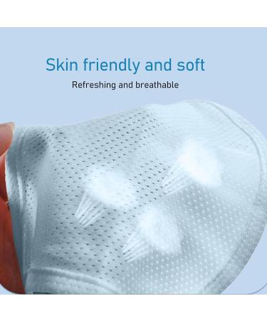 Trachenostomy Neck Stoma Protection - Cotton Ear Cover Shield | Dustproof Trachea Care Accessories - Blue - Buy Online on GoSupps.com