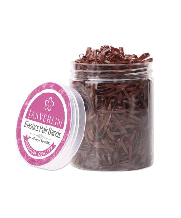 Elastic Hair Bands  Tiny Hair Elastics Baby Brown Ponytail Holders Soft Elastics Hair Ties Styling No Damage 1000pcs JASVRELIN 1000 Count (Pack of 1) Brown - Buy Online on GoSupps.com