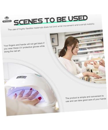 FRCOLOR 4 Pairs Sun Protection Half Finger Gloves Nylon Manicure Protection Miss - Buy Online on GoSupps.com