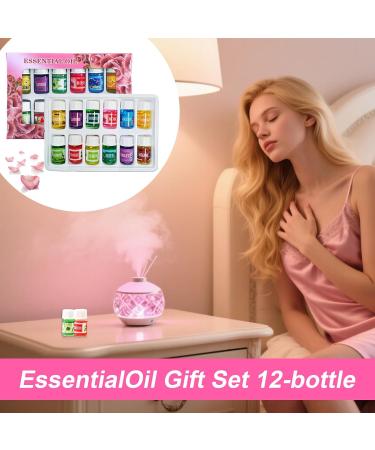  Naqqios Aromatherapy Oils | Set of 12 Water-Soluble Aromatic Essences - Natural Water-Soluble Oils for Humidifiers 3 ml Long-Lasting Air Freshener for Bedrooms and - Buy Online on GoSupps.com