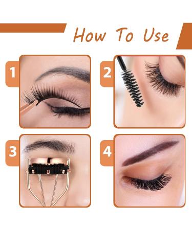 WLLHYF Eyelash Curler Kit - Professional Beauty Tool for Dramatically Curled Eyelashes - Includes Built-in Comb, Tweezers, and 10 Replacement Pads - for Women and Girls - Buy Online on GoSupps.com
