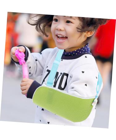 FRCOLOR Arm Sling & Thumb Stabilizer - Adjustable Kickstand Shoulder Support for Kids & Adults - Ideal for Broken Arms & Elbow Injuries - Green - Buy Online on GoSupps.com