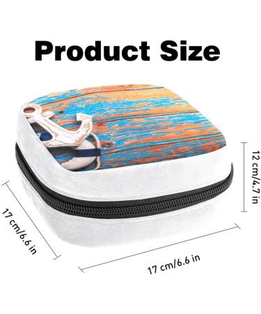 Vintage Anchor Sanitary Napkin Storage Bag - Period Tampon Makeup Pad Pouch - Buy Online on GoSupps.com
