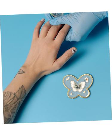 tool gel nail oil nail polish manicure color mixing pallet nail painting palette nails polish pallet nail painting pallet nail display palette resin Pentagram nail art 6.9x5.6cm Golden - Buy Online on GoSupps.com