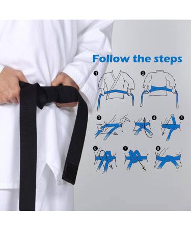 Hithop 8.6ft Soft Belt for Martial Arts - Black | Karate, Taekwondo, Judo - Buy Online on GoSupps.com