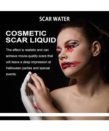 Scar Makeup Liquid Party for Atmosphere Lotion Wound Scar Lotion Scary Festive Halloween Scar Gel Halloween Decoration Celebration Party Scar Cream Scar Ointment Adhesive Bandages - Buy Online on GoSupps.com