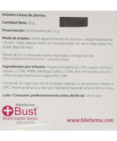 Hilefarma + Bust Infusion 20Inf. 100ml - Buy Online on GoSupps.com