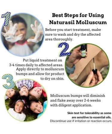 Naturasil Molluscum Treatment Kit - All Natural Homeopathic Solution | Pain-Free for Children and Adults | Made in USA | Includes Topical Liquid & Sulfur Lavender Soap - Buy Online on GoSupps.com