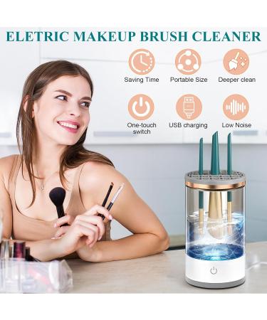 Automatic Makeup Brush Cleaner - 4-in-1 Multifunctional Tool for Deeper Cleaning & Air Drying | Versatile & Dust-Proof for All Brush Sizes - Buy Online on GoSupps.com