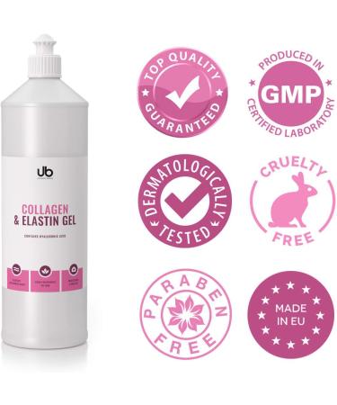 UB Collagen & Elastin Gel - Concentrated Serum | Hydrates and plumps | To enhance the effectiveness of beauty treatments - 2 x 500 ml - Buy Online on GoSupps.com