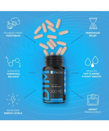 Estrogen Balance, Metabolism, Hormone, Menopause, Acne Dim Supplement 300mg BioPerine - Estrogen Blocker for Women 60 Capsule  - Buy Online on GoSupps.com