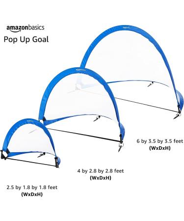 Amazon Basics 2.5 ft Pop-Up Soccer Goal Net Set with Carrying Case - Blue - Buy Online on GoSupps.com