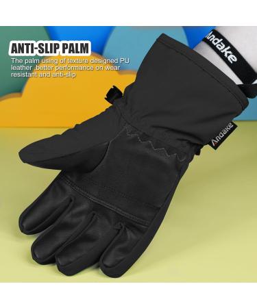 Andake Children's Gloves - Windproof Waterproof Warm Winter Gloves for Skiing & Outdoor Sports | Boys & Girls Ages 2-10 | Size Guide Available - Buy Online on GoSupps.com