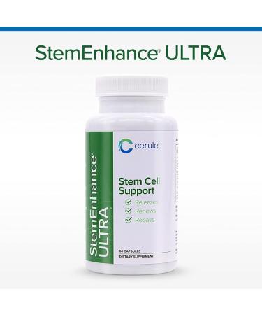 Cerule StemEnhance Ultra Stem Cell Support Supplement with Extracts from Freshwater Microalgae and Marine Macroalgae to Help Increase Circulating Adult Stem Cells and Promote Healing - Buy Online on GoSupps.com
