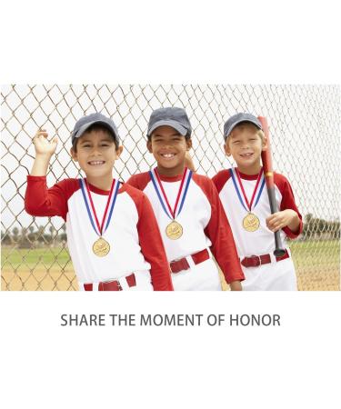 Abaokai 2-Inch Gold Award Medals - Set of 12 for Kids Sports, Baseball Games, Party Favors - Buy Online on GoSupps.com