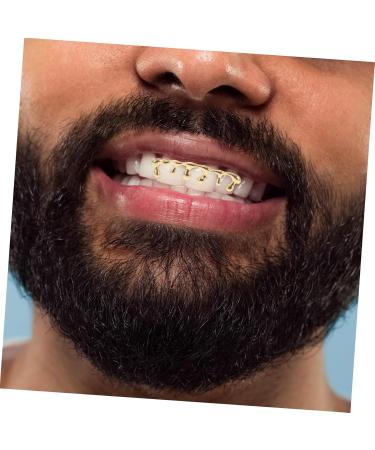  WEKADRIN Hiphop Gold Plated Water Drop Braces With Six Teeth Drop Teeth Caps Hiphop Drip Teeth Caps Grill Cap With Upper Teeth Drop Cap Teeth Hiphop Teeth Cap Golden Copper - Buy Online on GoSupps.com