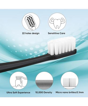 Dr. White Ultra Soft Bristle Toothbrush - Travel Toothbrush for Sensitive Gums - 4 Count - Buy Online on GoSupps.com