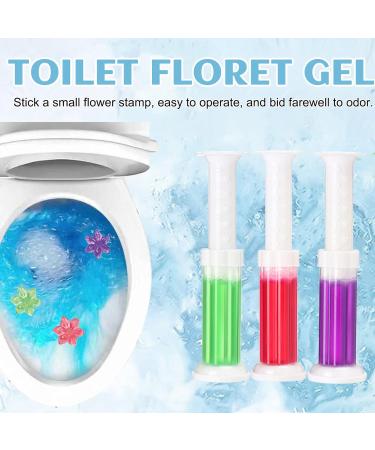 Toilet Gel Stamp Flower Fragrance Gel for Deodorizing Bathroom with Oil Surfactant - Buy Online on GoSupps.com