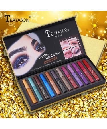Jojomis 12PCS Glitter Eyeliner Shiny Eye Makeup Set - Buy Online on GoSupps.com