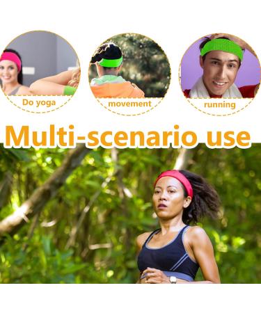 Ykhsuaou 9-Piece Neon Welding Band Set | 80s Headbands & Wristbands for Sports & Carnival | Perfect for St. Patrick's Day - Buy Online on GoSupps.com