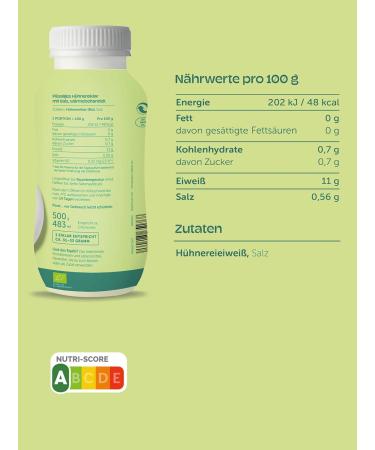 Buy Pumperlgsund Organic Liquid Egg Whites - High-Quality Chicken Egg White (6 x 220 ml) - International Shipping Available - Buy Online on GoSupps.com