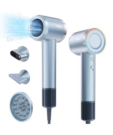 YASHE HD-896 Hair Dryer 110 000 RPM High-Speed Brushless Motor Low Noise Fast Drying 22m/s Hairdryers for Women & Men 1 Diffuser and 2 Concentrator Negative Ionic Blow Dryer for Salon Home Travel