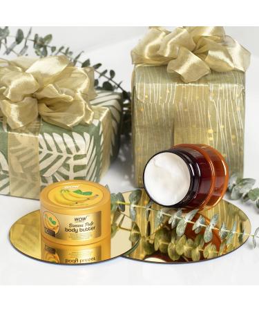 Wow Shea Body Butter Almond - Pure Shea Butter for Dry Skin, Stretch Marks, Hand Lotion for Women - Banana Scented Moisturizer Oil (200ml) - Buy Online on GoSupps.com
