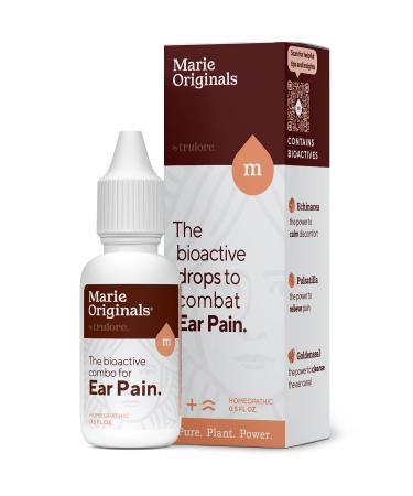 Natural Earache Drops for Ear Infection Prevention, Pain Relief, Swimmer's Ear - Ear Drops for Adults, Children - Made in USA | Marie Originals (0.5 Fl Oz (Pack of 1))