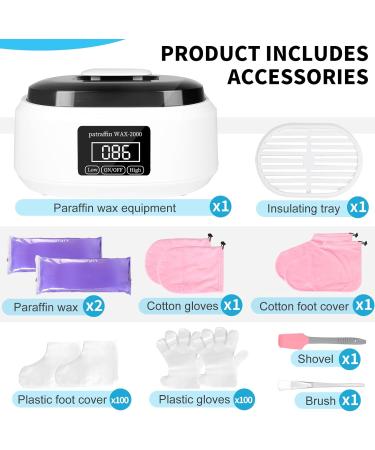  SWAWIS SWAWIS Paraffin Bath for Hands and Feet - 3500 ml - Paraffin Bath for Drying - With 900 g of paraffin wax and - Buy Online on GoSupps.com