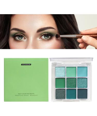 Eyeshadow Palette 9 Colors Matte Eyeshadow Pearly Pigmented Palette Glitter Eye Makeup Waterproof Cosmetics for Girls Men Men - Buy Online on GoSupps.com