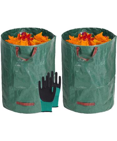 Lawn and Bags | Lawn Bags with Large Capacity | Lawn Garden Bags Garden Bags for Debris Large Capacity with Up and Down Handles for Easy Dumping Fovolat 60l - Buy Online on GoSupps.com
