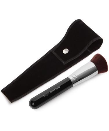 Round Kabuki Makeup Brush for Liquid, Cream, Mineral & Powder Foundation - Prime Quality Design with Carrying Case & E-Book - Buy Online on GoSupps.com